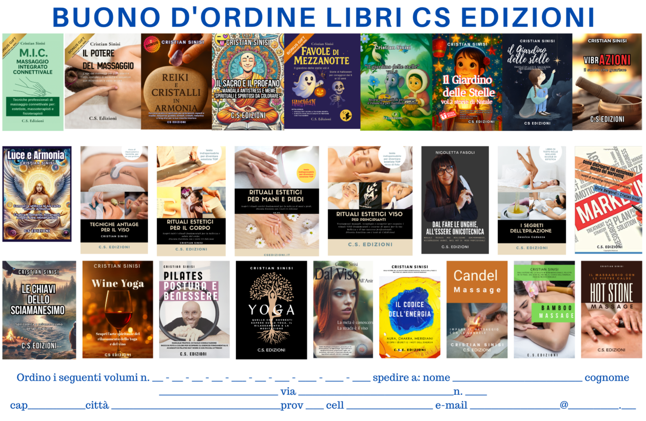 C.S. EDIZIONI di CRISTIAN SINISI AUTORE DEI LIBRI SALUTE, BENESSERE , MASSAGGI, SPIRITUALITà